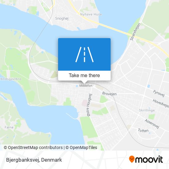 Bjergbanksvej map