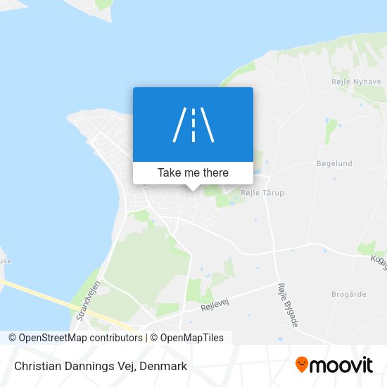 Christian Dannings Vej map