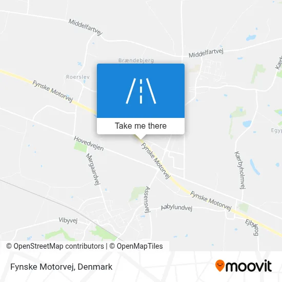 Fynske Motorvej map