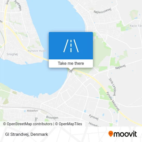 Gl Strandvej map