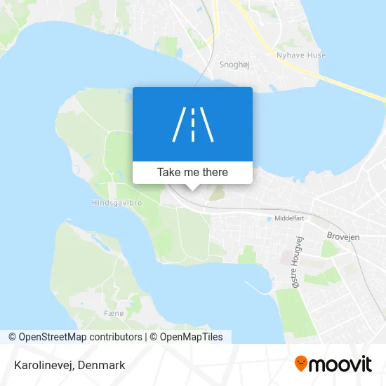 Karolinevej map