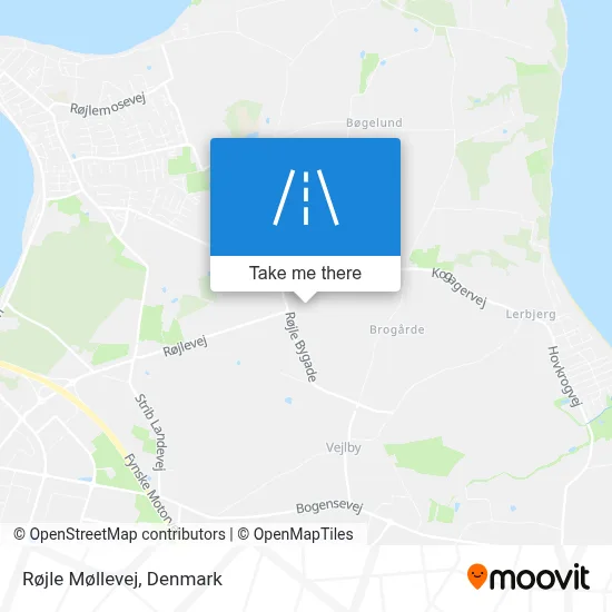 Røjle Møllevej map