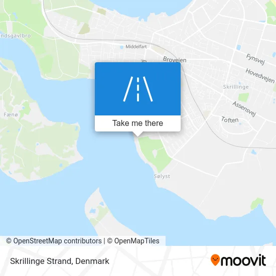 Skrillinge Strand map