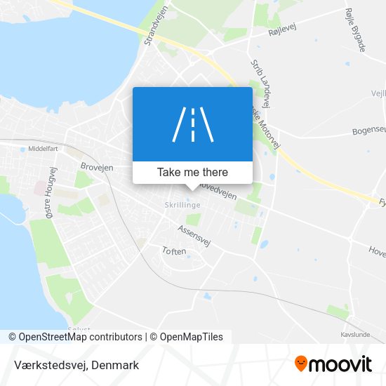 Værkstedsvej map