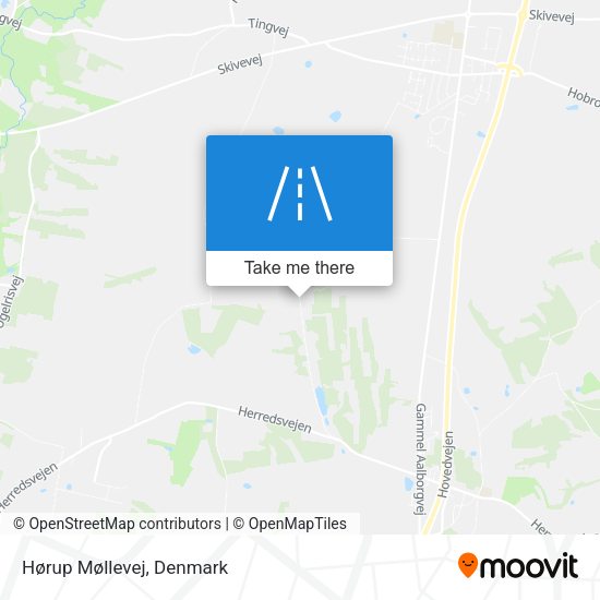 Hørup Møllevej map