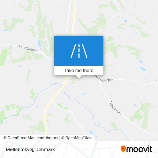 Møllebækvej map