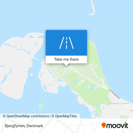 Bjergfyrren map