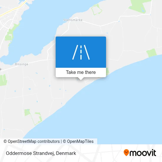 Oddermose Strandvej map
