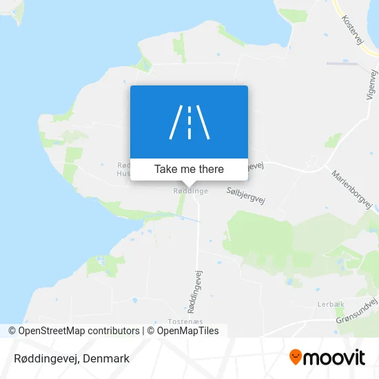Røddingevej map