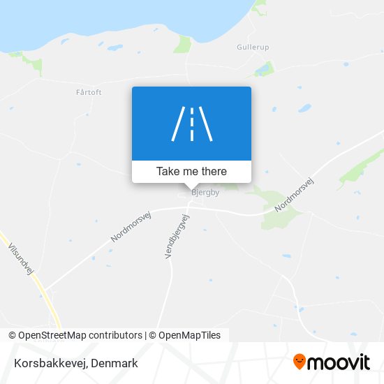 Korsbakkevej map