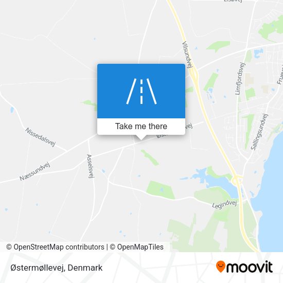 Østermøllevej map