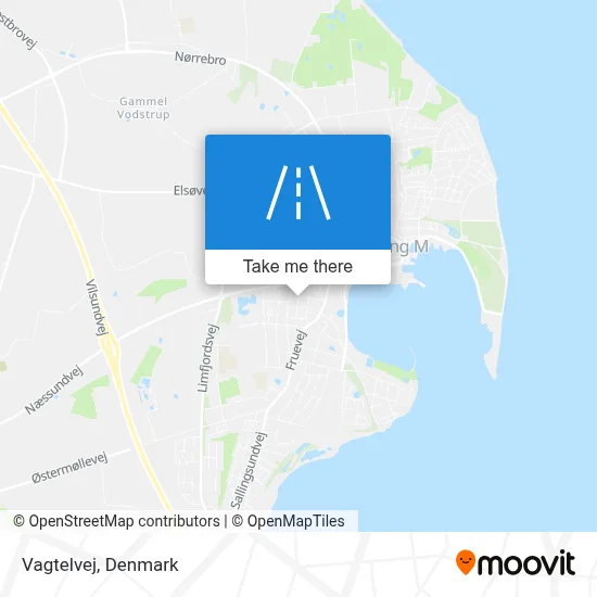 Vagtelvej map