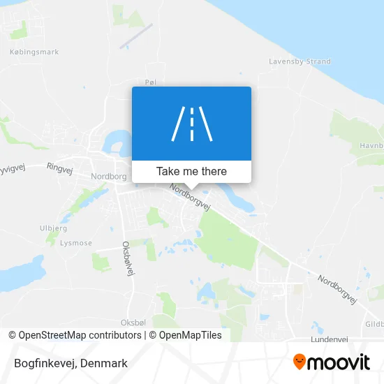 Bogfinkevej map