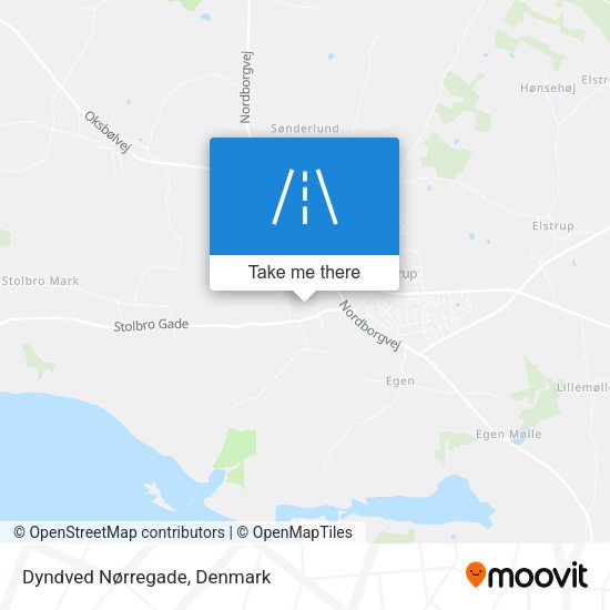 Dyndved Nørregade map