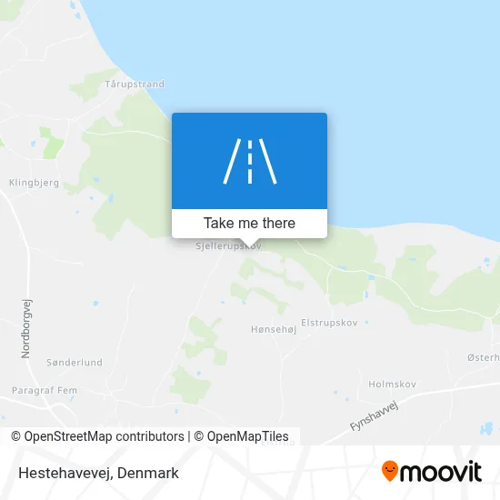 Hestehavevej map