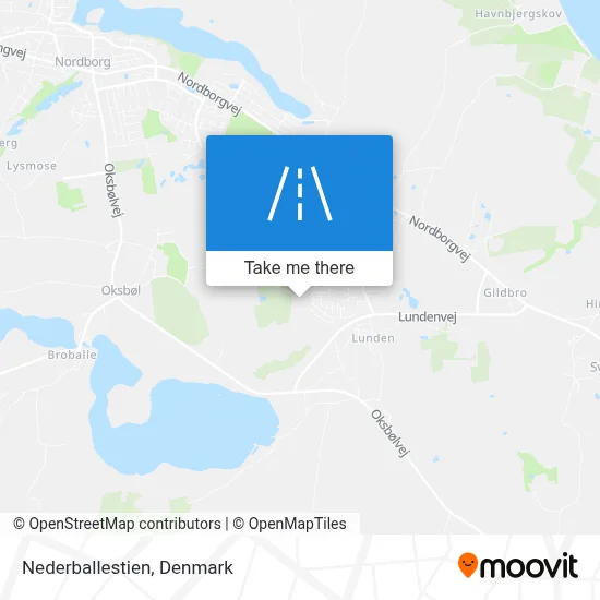 Nederballestien map