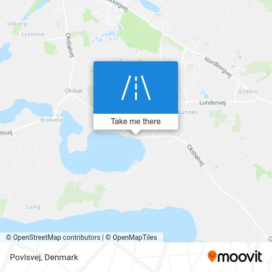 Povlsvej map