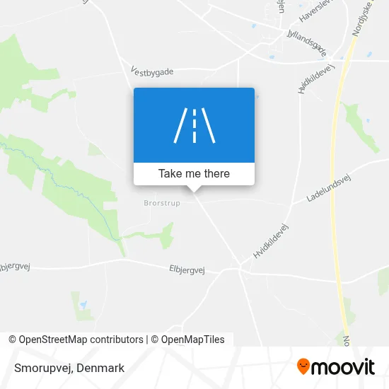Smorupvej map