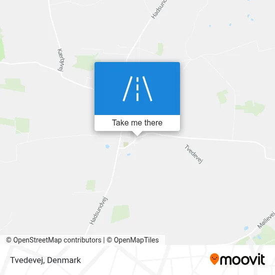 Tvedevej map