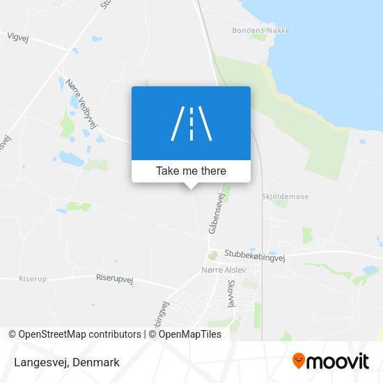 Langesvej map