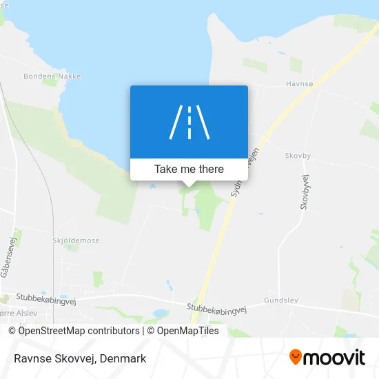 Ravnse Skovvej map