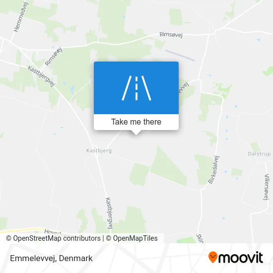 Emmelevvej map