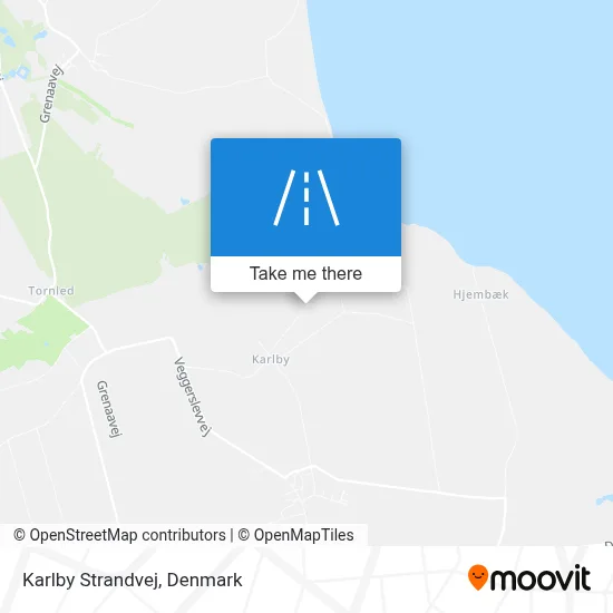 Karlby Strandvej map