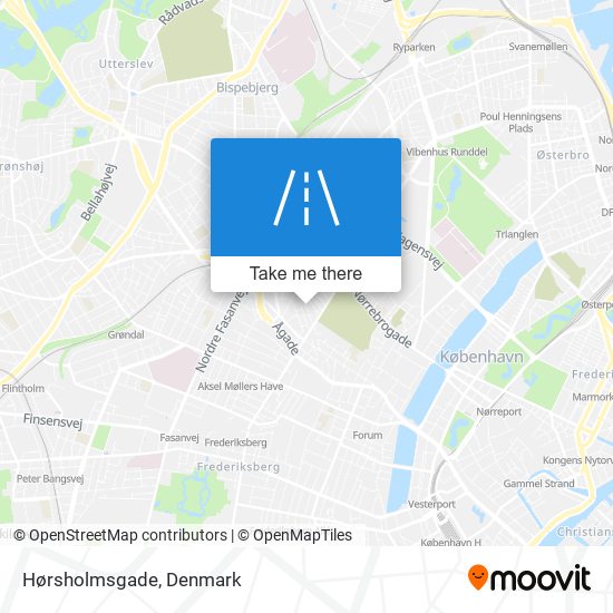 Hørsholmsgade map