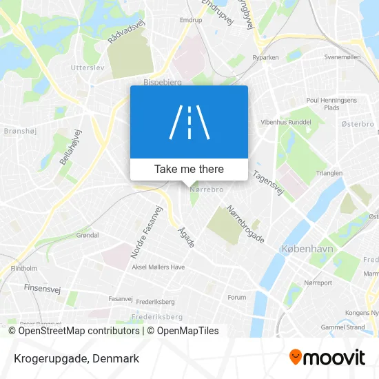 Krogerupgade map