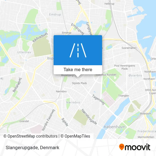 Slangerupgade map