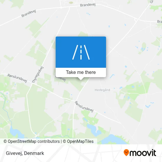 Givevej map