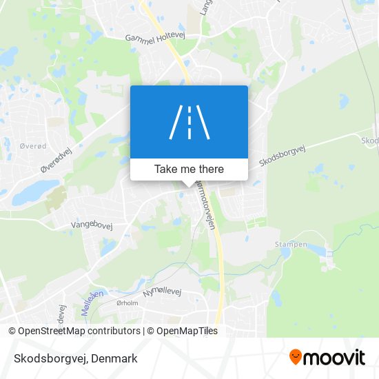 Skodsborgvej map