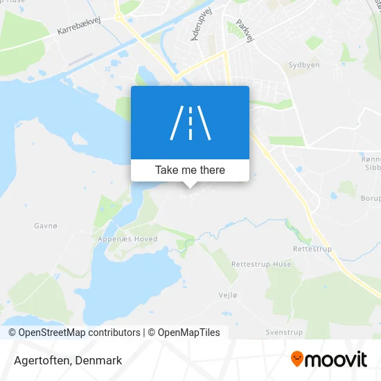 Agertoften map