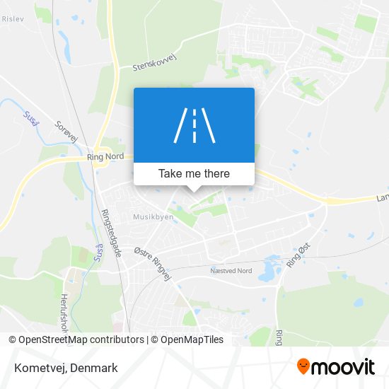 Kometvej map