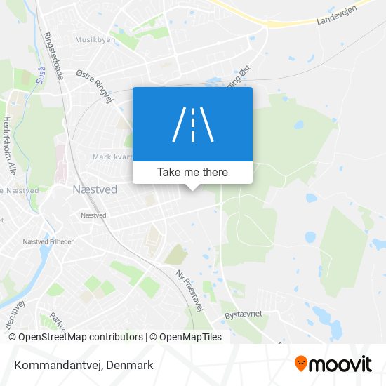 Kommandantvej map