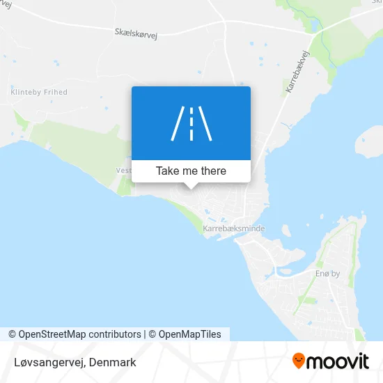 Løvsangervej map