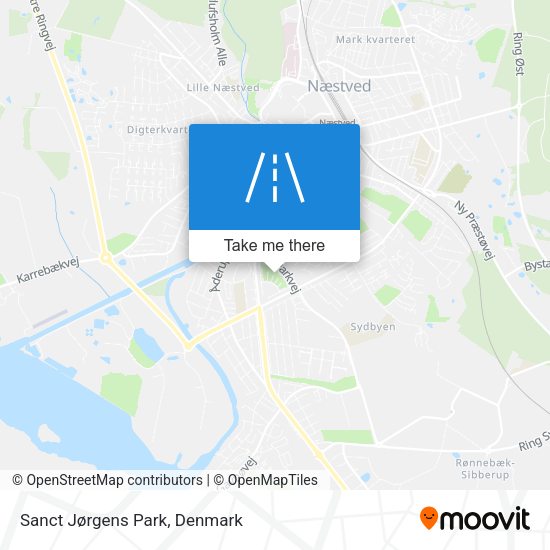 Sanct Jørgens Park map