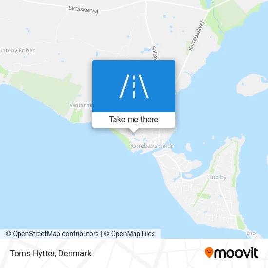 Toms Hytter map