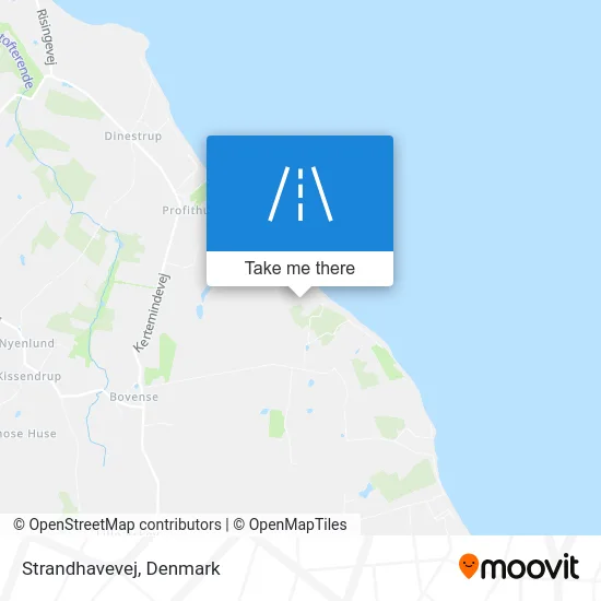 Strandhavevej map