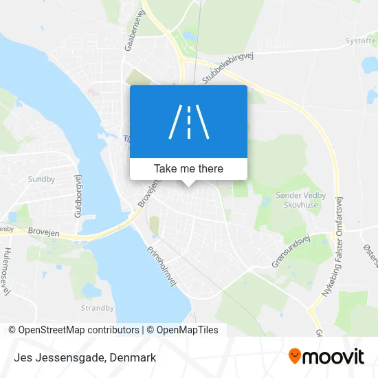 Jes Jessensgade map