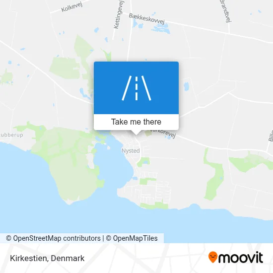 Kirkestien map