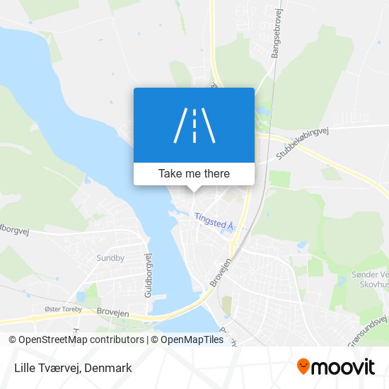 Lille Tværvej map