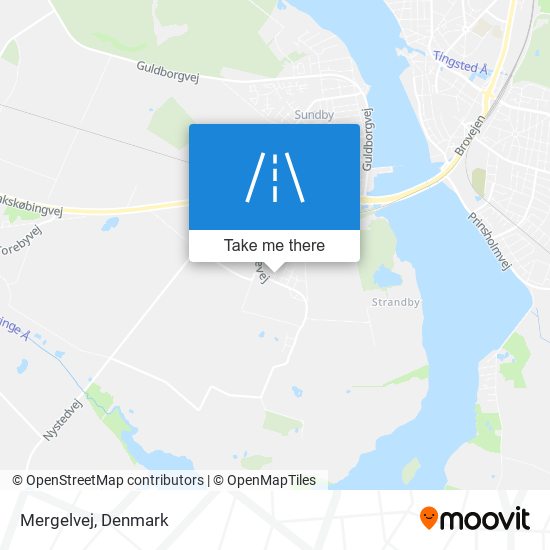 Mergelvej map