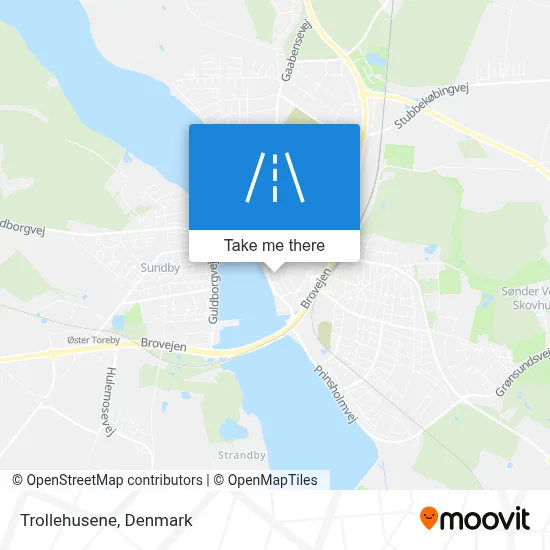 Trollehusene map