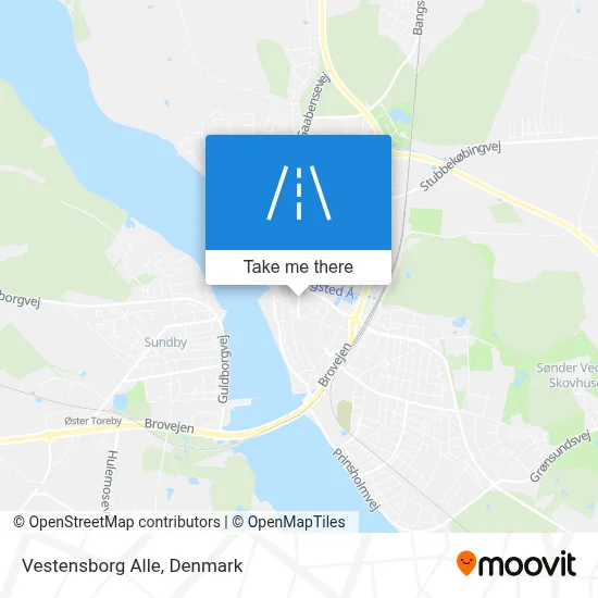 Vestensborg Alle map