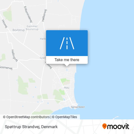 Spøttrup Strandvej map