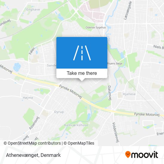 Athenevænget map