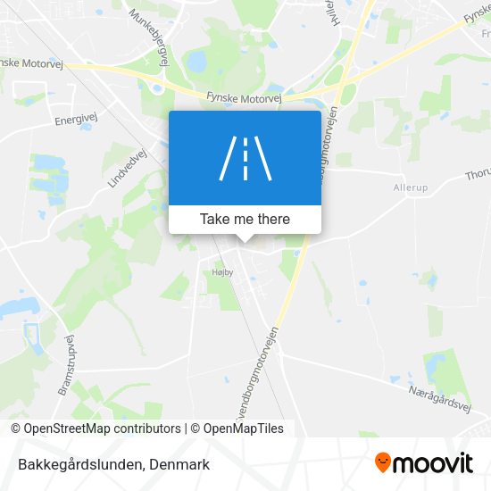 Bakkegårdslunden map
