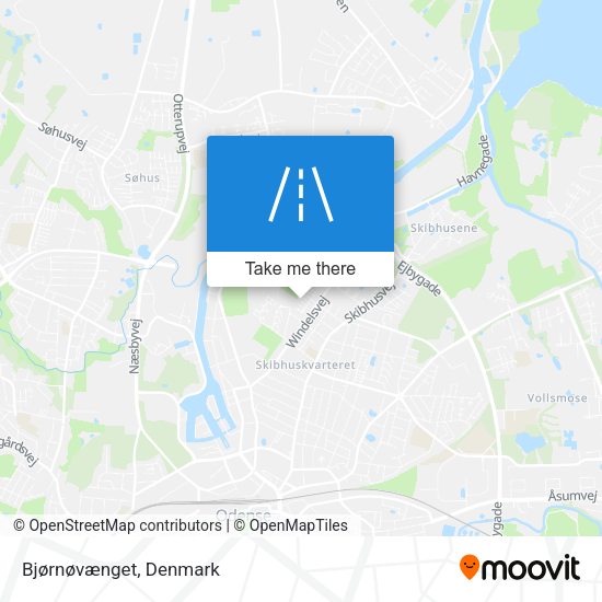Bjørnøvænget map