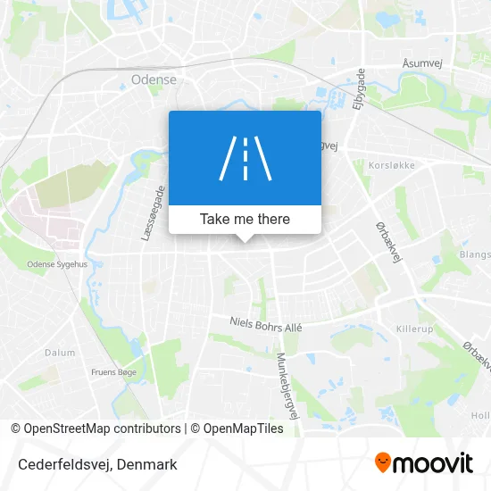 Cederfeldsvej map